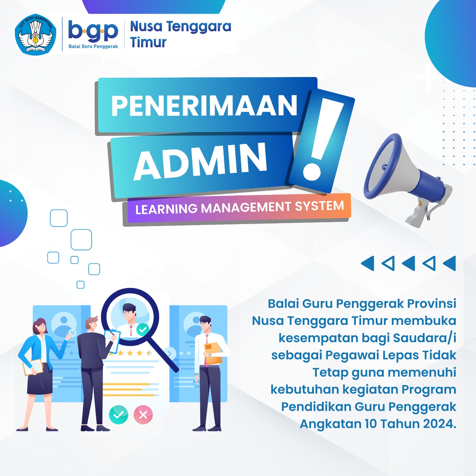 LOWONGAN PENERIMAAN PLTT BGP NTT 2024